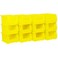 Akro-Mils 30237 AkroBins Plastic Storage Bins, 9"x6"x5", Yellow, 12-Pack