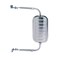 Fit System K Source Universal Replacement Mirror Head - DriverPassenger Side, 6" x 11" Glass, Jr. West-Coast Style, Chrome Finish, Easy Install, For TrucksVans