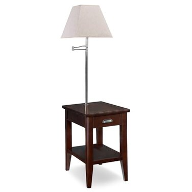 Leick Home Laurent End Table, 16", Chocolate Cherry