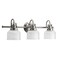 Progress Lighting Archie 3-Light Bath Vanity Light, Antique Nickel
