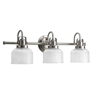 Progress Lighting Archie 3-Light Bath Vanity Light, Antique Nickel