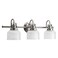 Progress Lighting Archie 3-Light Bath Vanity Light, Antique Nickel