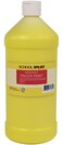 School Smart Washable Finger Paint, Yellow, 1 Quart Bottle