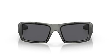 Oakley Men's Oo9014 Gascan Rectangular Sunglasses, Black/Grey Polarized, 60 mm0