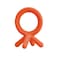 Comotomo Silicone Baby Teether, Orange