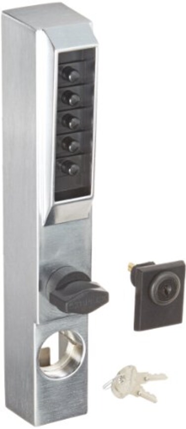 Simplex Kaba 3001-26D-41 Narrow Stile Lock with Thumbturn Us26D, Satin Chrome