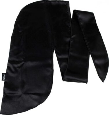 Evolve Satin Wrap Scarf, Black