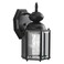 Progress Lighting BrassGUARD Outdoor Wall Lantern Light, Black