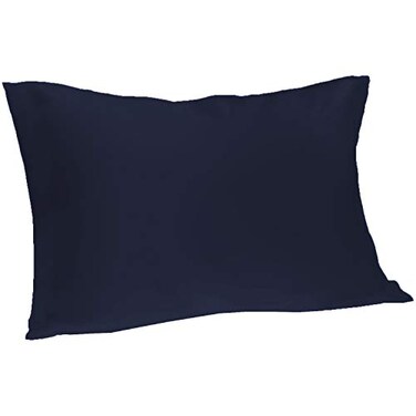 Spasilk Pure Silk Pillowcase, Charmeuse Silk Pillowcase, Hypoallergenic Pillowcase, Queen Sized, Navy