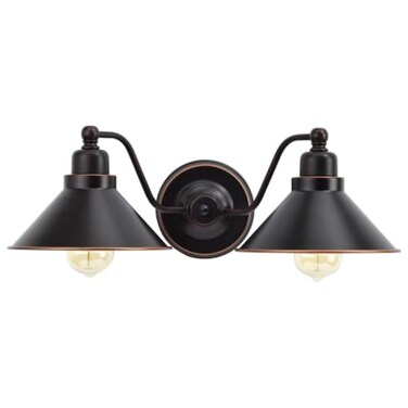 Nuvo Lighting 60/1711 Transitional Two Light Vanity from Bridgeview Collection in Bronze/Dark Finish