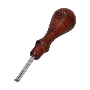 Weaver Leather Supply Leather Edger, Edge Beveler with Angled Tip for Refined Finish, Beveling Tools for Belts, Straps, and DIY Projects, 1/16