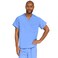 Medline PerforMAX Unisex Reversible Scrub Top, MDL-CC, Small, Ceil Blue