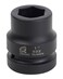 SUNEX Tools 1 in. Drive 1 in. 6-Point Impact Socket, CR-MO Steel, Model 532