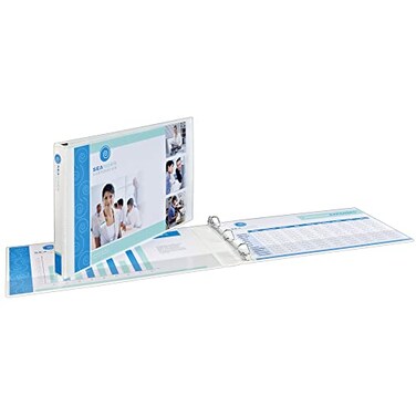 AveryHeavy-Duty View 3 Ring Binder, 3" Slant Rings, 1 White Binder