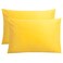 FLXXIE 2-Pack Microfiber Queen Pillow Cases, Envelope Closure, Yellow