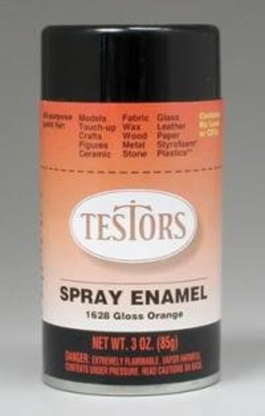 Testors Orange Spray Enamel Plastic Model Spray Paint