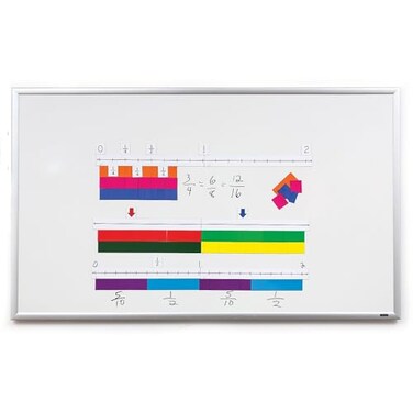 Didax Educational Resources 211024 Magnetic FractionLine Set, Multi