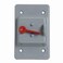 ThomasBetts Carlon E98TSCN Vertical Mount Toggle Switch Box Cover, Polycarbonate, Gray