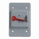 ThomasBetts Carlon E98TSCN Vertical Mount Toggle Switch Box Cover, Polycarbonate, Gray