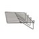 Econoco Grid Panel Display Shelf, Black, 12" D x 23.5" L