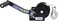 G¼de Winch 360 kg 10 m ,Max Pull Force 360 kg, 10 m Steel Cable, for Horizontal Pulling of Loads, Load Hook with Drop Opening, Locking Lever, Hand Crank with Soft Handle