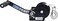 G¼de Winch 360 kg 10 m ,Max Pull Force 360 kg, 10 m Steel Cable, for Horizontal Pulling of Loads, Load Hook with Drop Opening, Locking Lever, Hand Crank with Soft Handle