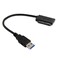 cablecc USB 3.0 to Micro SATA 79 16 Pin 1.8" 90 Degree Angled Hard Disk Driver SSD Adapter Cable 10cm
