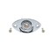 Musiclily Basic 6.35mm Oval Guitar Loaded Jack Socket Plate Chrome
