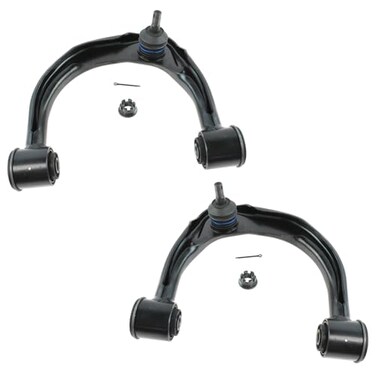 TRQ Front Upper Driver and Passenger Side Control Arm and Ball Joint Set 2