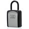ABRA FOX Key Lock Box, Combination Lock box with Code for House Key Storage, Combo Door Locker ,Black-1pack