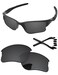 PapaViva Replacement LensesRubber Kits for Oakley Half Jacket 2.0 XL OO9154 62mm Sunglass Solid Black Polarized