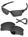 PapaViva Replacement LensesRubber Kits for Oakley Half Jacket 2.0 XL OO9154 62mm Sunglass Solid Black Polarized