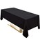 Surmente 60x102 Inch Black Tablecloth for 6 Foot Rectangle Tables
