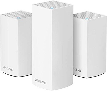Linksys WHW0203 Velop Home Mesh Wi-Fi System Bundle ,Dual/Tri-Band Combo- Wi-Fi Router/Wi-Fi Extender for Whole-Home Mesh Network ,3-Pack, White