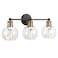 Progress Lighting Hansford 3-Light Bath Vanity Light, Antique Bronze