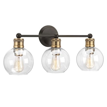 Progress Lighting Hansford 3-Light Bath Vanity Light, Antique Bronze