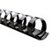 GBC Binding Spines/Spirals/Coils, 1/4" Diameter, 25 Sheet Capacity, CombBind, Black, 100 Pack ,4000020