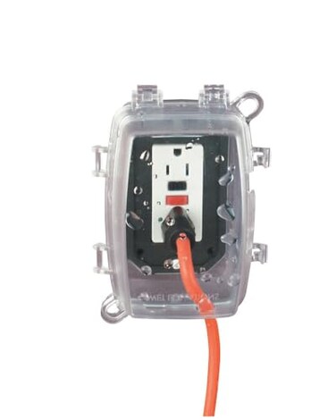Intermatic WP1150C 1 Gang Vertical/Horizontal 4-3/4-Inch Deep Weatherproof Box, Clear