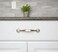 Cosmas 25 Pack 6632SN Satin Nickel Pull 3 Inch Hole Centers
