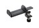 KM KonigMeyer 16090.000.55 Headphone Clamp-On Table Holder, Protective Rubber Padded Arm, Table/Shelf Mount, Steel Design, Headset Accessory w/Earbud, Headphone Jack Cable Rack, German Made