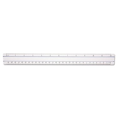 Westcott 15571 Clear Data Processing Magnifying Ruler, 12 Inch