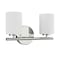 Progress Lighting Replay 2-Light Bath Vanity Light, Polished Nickel