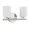 Progress Lighting Replay 2-Light Bath Vanity Light, Polished Nickel