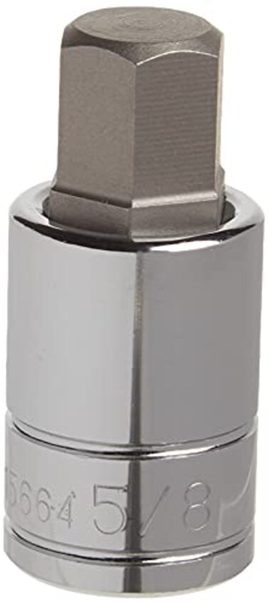 Titan 15664 1/2-Inch Drive x 5/8-Inch Hex Bit Socket