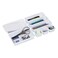 Mind Reader 8-Pc Drawer Organizer, Desk Organizer, Interlocking, Storage, Kitchen, Office, White