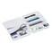 Mind Reader 8-Pc Drawer Organizer, Desk Organizer, Interlocking, Storage, Kitchen, Office, White