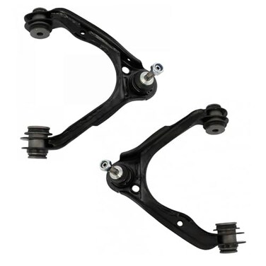 TRQ Front Upper Driver and Passenger Side Control Arm and Ball Joint Set 2