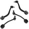 TRQ Front Upper Driver and Passenger Side Control Arm and Ball Joint Set 4