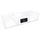 Isaac Jacobs Large 3-Compartment Acrylic Stackable Organizer ,12.9" L x 5" W x 2.7" H, Multi-Sectional TrayStorage Solution for Makeup, Craft Supplies, Bathroom, Kitchen, Office ,Clear