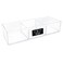 Isaac Jacobs Large 3-Compartment Acrylic Stackable Organizer ,12.9" L x 5" W x 2.7" H, Multi-Sectional TrayStorage Solution for Makeup, Craft Supplies, Bathroom, Kitchen, Office ,Clear